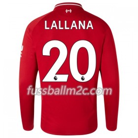 Fußballtrikots Liverpool Lallana 20 Heim Trikotsatz 2018-2019 Langarm